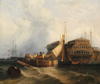 Harbour Scene by John Sell Cotman
